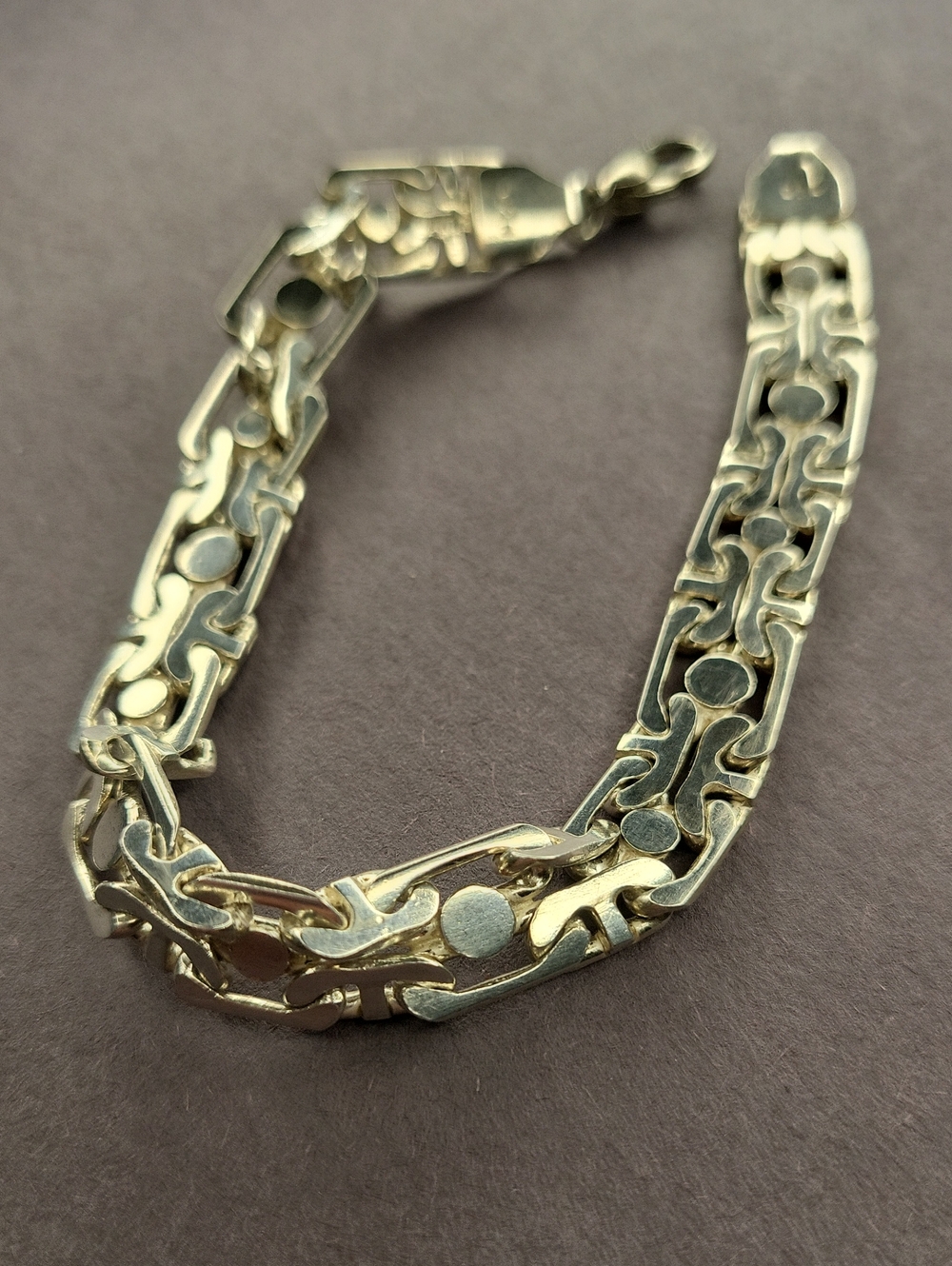 Vintage Sterling Silver Byzantine Bracelet